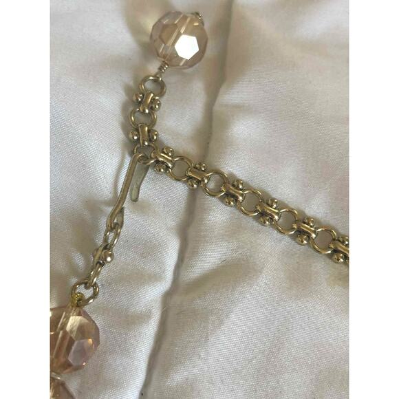 Heidi Daus "Lion Doorknocker" Crystal & Simulated Pearl Beaded Necklace-Topaz - Picture 4 of 5